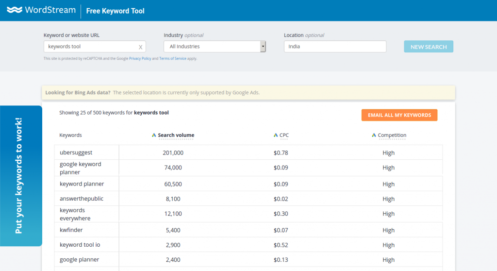 wordstream-keyword-tools